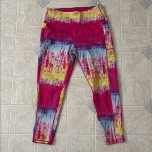 Rainbow Workout Leggings With Pockets